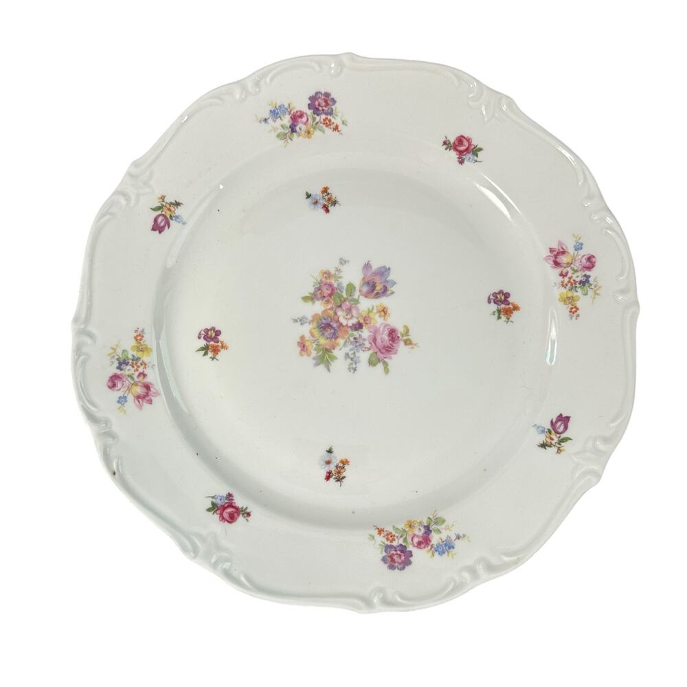 Reichenbach Bone China 12 Inch Serving Plate Floral Print Vintage